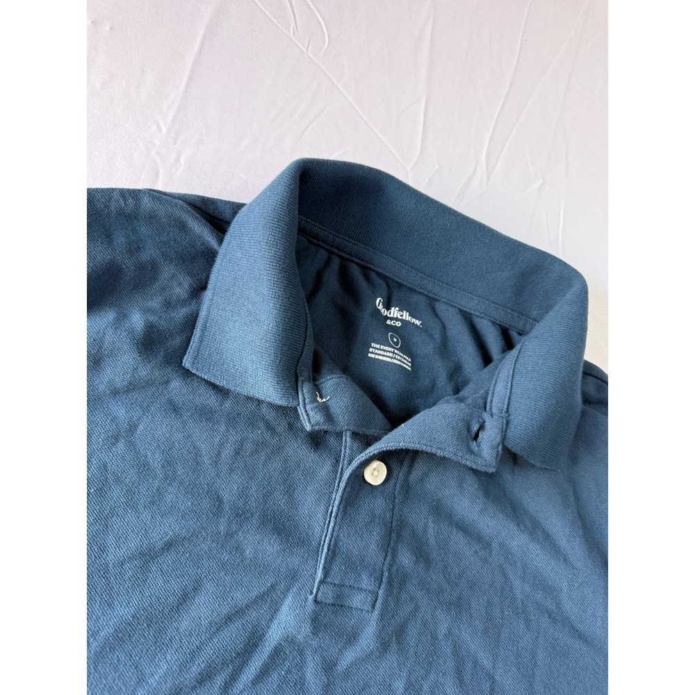 Goodfellow & Co Every Wear Polo Mens M Blue Standard Fit Short Sleeve NWOT